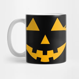 Halloween Pumpkin with Eyelashes Mug